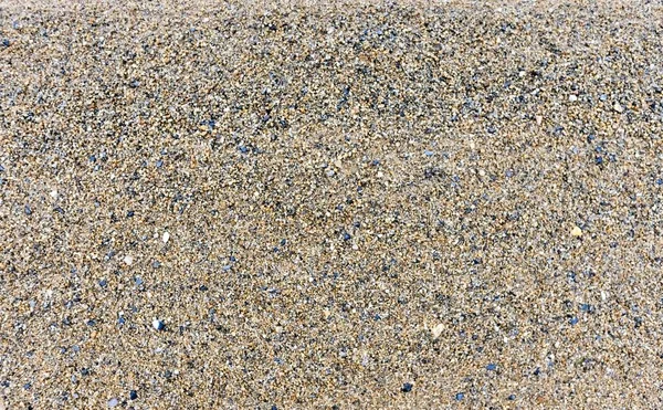 Textura Areia Lago Deparar Com Pequenas Pedras — Fotografia de Stock