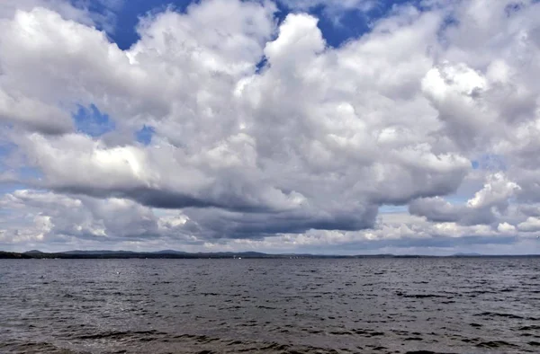 Lago Serale Tempo Nuvoloso Urali Del Sud Uvildy — Foto Stock