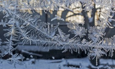 pencere camına kış arka plan ayaz desen doku