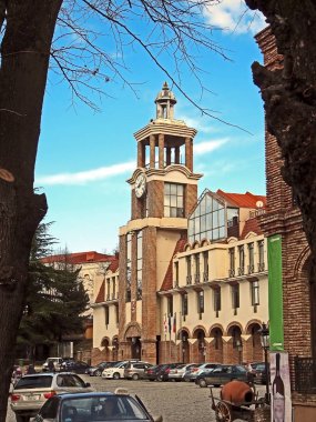 Gürcistan'da Sighnaghi'deki Builder meydanı David