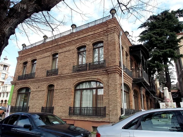 En las calles de Sighnaghi en Georgia — Foto de Stock