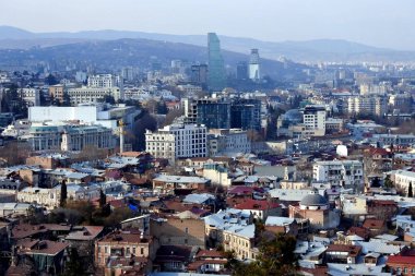 tiflis görünümü yüksek bir noktadan