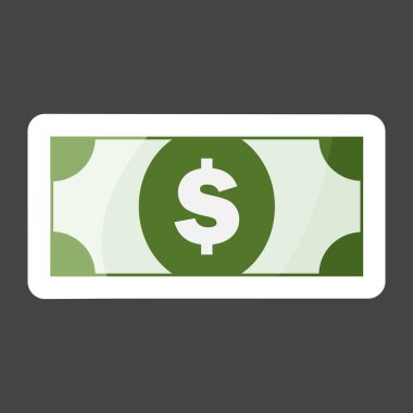 Nakit para simgesi renkli etiket. Katmanlar kolay düzenleme Gösterim amacıyla gruplandırılmış. Tasarımlarınız için.