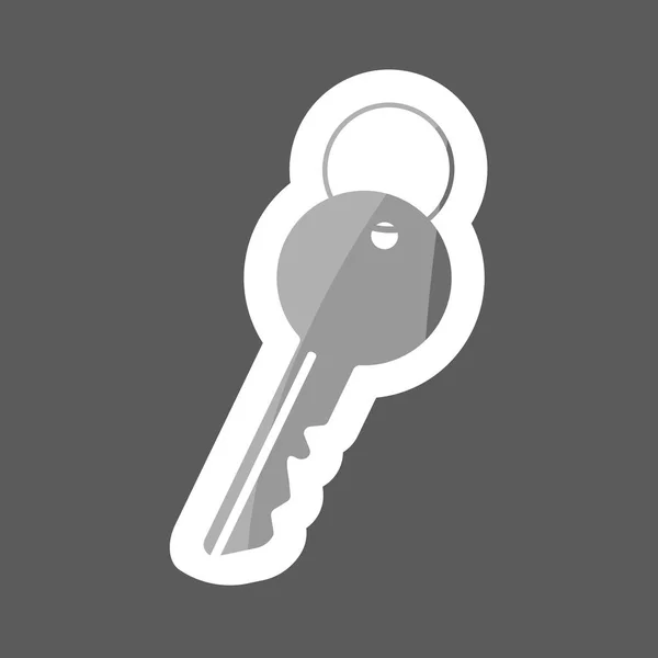 Векторная Иконка Ключа Двери Квартиры Офиса Слои Сгруппированы Простого Редактирования — стоковый вектор