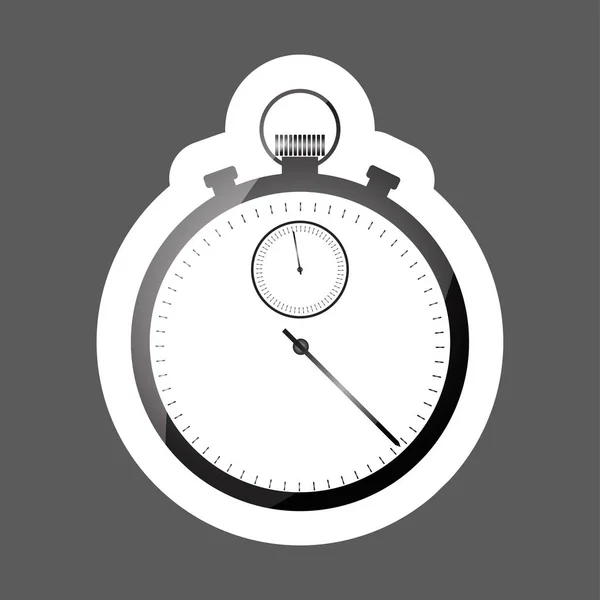 Icono Del Cronómetro Vectorial Etiqueta Engomada Vector Stopwatch Icono Color — Vector de stock