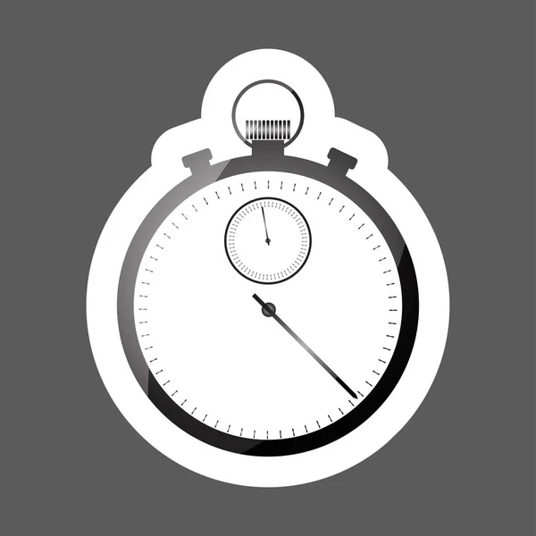 Vector Stopwatch Pictogram Vector Stopwatch Pictogram Gekleurde Sticker Lagen Gegroepeerd — Stockvector