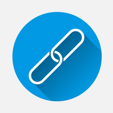 Zincir vektör simge bağlar. Katmanlar kolay düzenleme Gösterim amacıyla gruplandırılmış. Tasarımlarınız için.