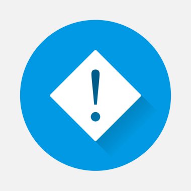 Bir elmas vektör simge ünlem işareti. Noktalama işareti Symb