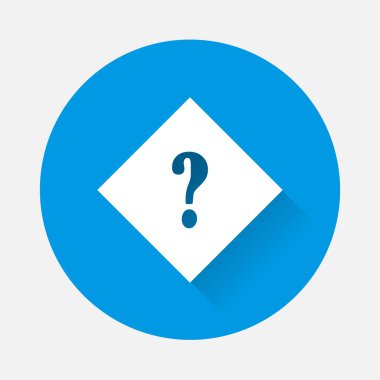 Bir Rhombus vektör Neon ışık simge soru işareti. Noktalama m