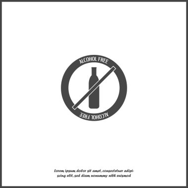 Beyaz izole arka planda alkol içermeyen. 