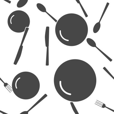 Bıçak, çatal, kaşık ve tabak. Çatal. Masa ayarı sorunsuz pa