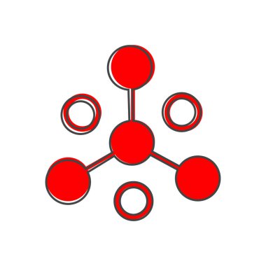 Birden fazla kullanıcıdan oluşan vektör simgesi iş ağı. Beyaz izole arkaplanda simge iletişim çizgi filmi tarzı. Kolayca düzenlemek için katmanlar gruplandırıldı. Tasarımın için..