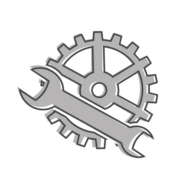 Vector Service Tools Icon Cartoon Stil Auf Weißem Hintergrund Isoliert — Stockvektor