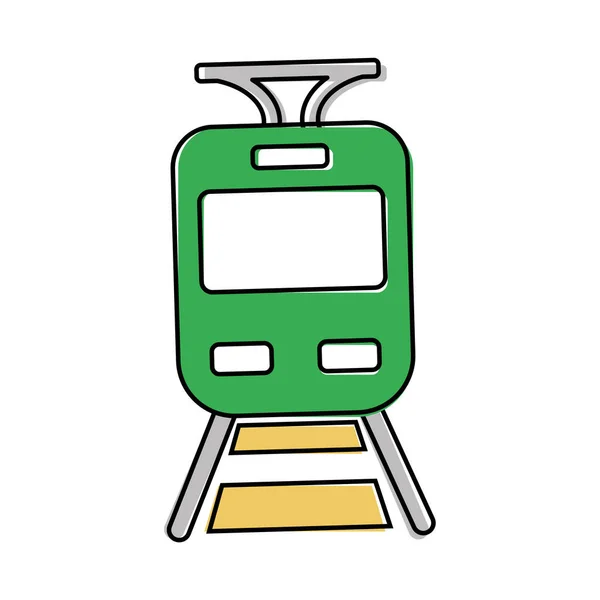 Vektor Symbole Transport Vektorzug Ikone Illustration Der Bahn Cartoon Stil — Stockvektor
