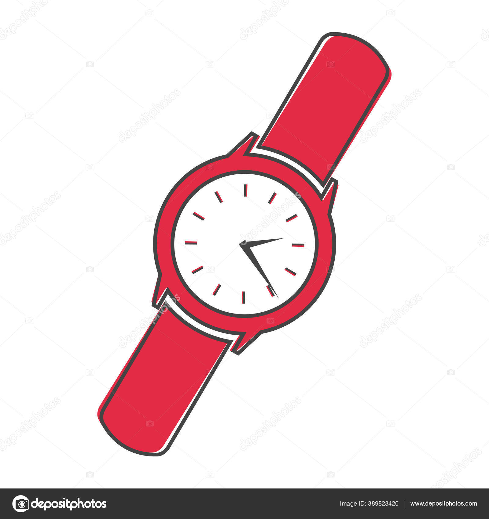 Men's Classic Wrist Watch Clock Icon Vector Clock Icon Cartoon Stock Vector  Image by ©oksanaoo #389823420
