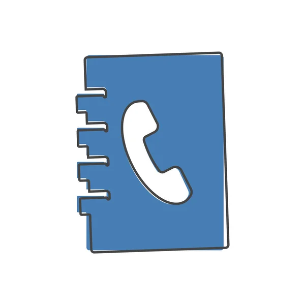 Telefoonboek Vector Icoon Van Een Notebook Voor Het Opnemen Van — Stockvector