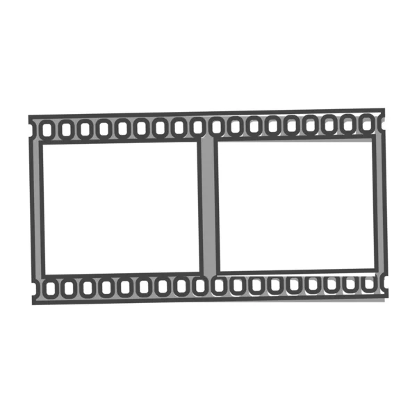 Illustration Vectorielle Film Rétro Icône Film Style Dessin Animé Sur — Image vectorielle