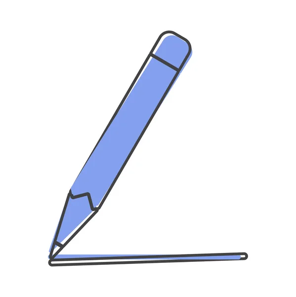 白色背景上的铅笔矢量图标 层次结构分组 以方便编辑说明 为了你的设计 — 图库矢量图片
