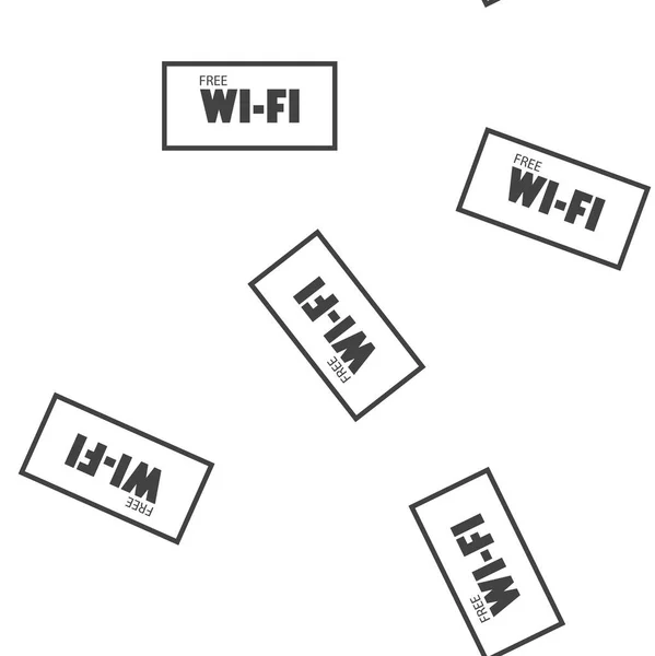 Wifi Vectoricoon Logo Illustratie Naadloos Patroon Een Witte Achtergrond Lagen — Stockvector