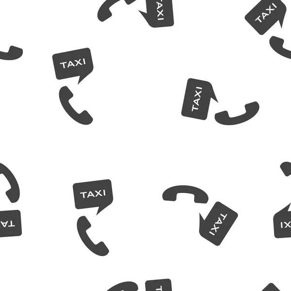 Taxi Call Center Vector Icono Patrón Sin Costuras Sobre Fondo — Archivo Imágenes Vectoriales