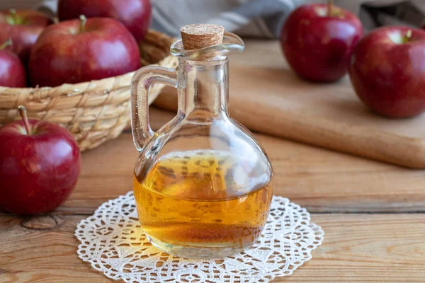 Una Botella Vinagre Manzana — Foto de Stock