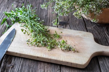 Tentür hazırlamak için çoban çantası tiwgs kesme