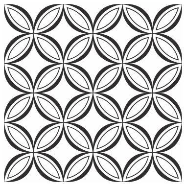 Eş merkezli eliptik şekilleri simetrik bir ızgarada sıralayan kusursuz bir geometrik desen. Üst üste binen elipsler çiçek gibi bir illüzyon yaratıyor, tekstil baskıları, duvar kağıtları, ambalaj ve dekoratif tasarım projeleri için ideal..