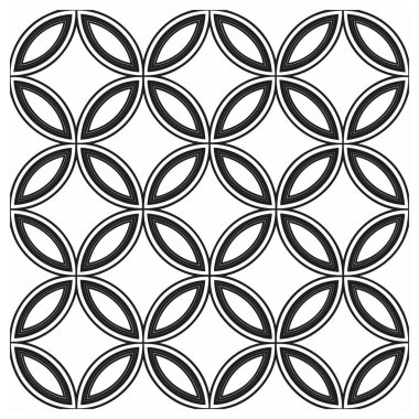 Eş merkezli eliptik şekilleri simetrik bir ızgarada sıralayan kusursuz bir geometrik desen. Üst üste binen elipsler çiçek gibi bir illüzyon yaratıyor, tekstil baskıları, duvar kağıtları, ambalaj ve dekoratif tasarım projeleri için ideal..