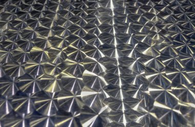 Metal alüminyum masa üst soyut çekim