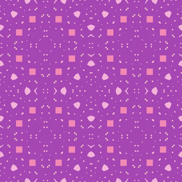 Adorno Patrón Sin Costuras Tonos Púrpura Rosa Violeta Dibujo Estilo — Vector de stock