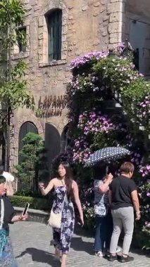 Da Nang, Vietnam bulutların üzerinde süzülüyordu. Bu rüya gibi köprü taş ellerin içinde dinleniyordu. Gezginlere huzur dolu, gerçeküstü bir dağ yürüyüşü sunuyordu. Vietnam Danang 09.02.2025