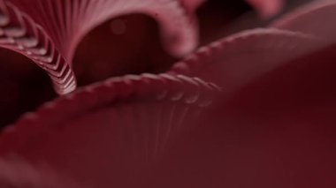 DNA 'yı temsil eden dinamik kırmızı çift sarmal yapılar ekranda yavaşça hareket ederek genetik bilginin karmaşık, mikroskobik dünyasını vurguluyor.