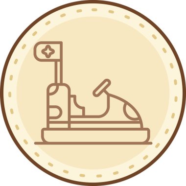 Modern b 'nin vektör illüstrasyonunda makinenin eksik simgesi