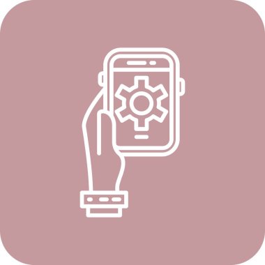 Ayarları web simgesi, vektör çizim