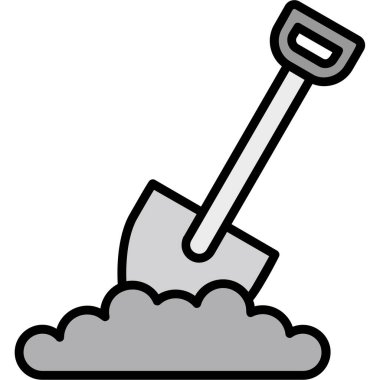 Web simgesi kürek, illüstrasyon vektör