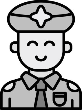 Polis web simgesi, vektör çizim