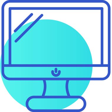 Web simgesi, vektör illüstrasyonunu izle