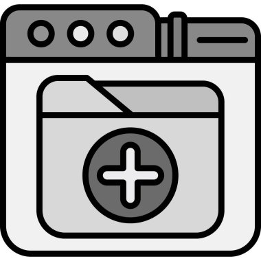 Pil. Web simgesi basit illüstrasyon