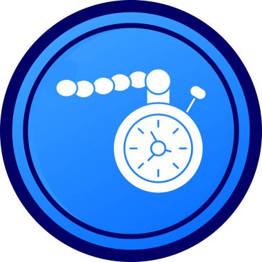 Kronometre simgesi modaya uygun izole edilmiş arkaplan