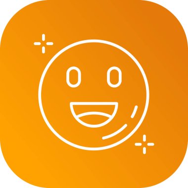 Mutlu ağ simgesi, vektör illüstrasyonu