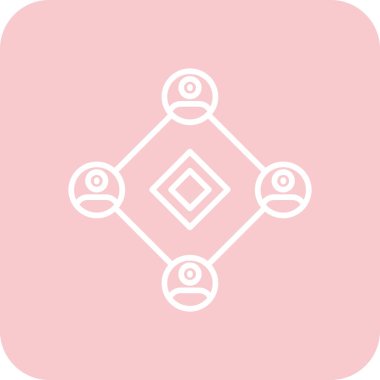 bağlantı web simgesi, vektör çizim