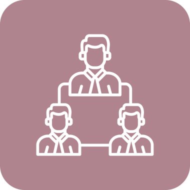 hiyerarşi web simgesi, vektör çizim