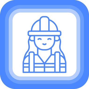 işçi web simgesi, vektör illüstrasyonu