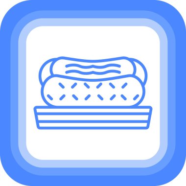 Yemek. Web simgesi basit illüstrasyon