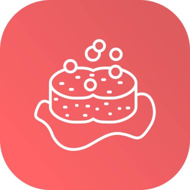 Kek simgesi, vektör illüstrasyonu