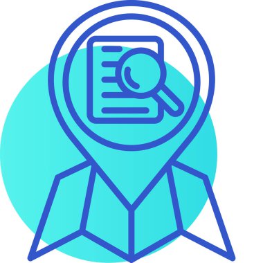 konum simgesi, vektör illüstrasyonu basit tasarım