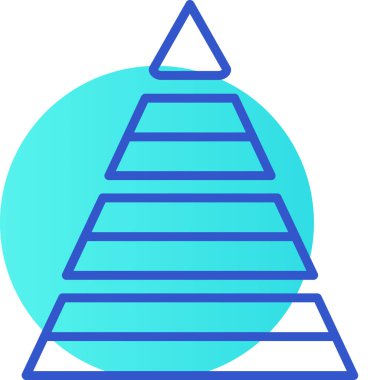 piramit simgesi vektör çizimi