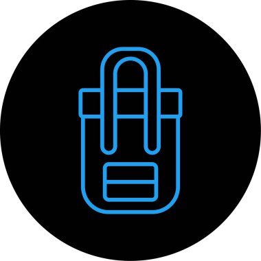 Modern b 'nin vektör illüstrasyonunda termometrenin eksik simgesi