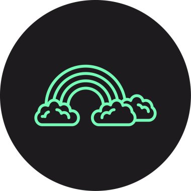 gökkuşağı vektör resimleme simgesi