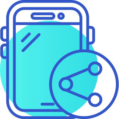 Akıllı telefon. Web simgesi basit illüstrasyon